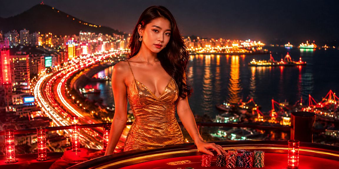 Cảnh sòng bài neon rực rỡ tại Vũng Tàu về đêm